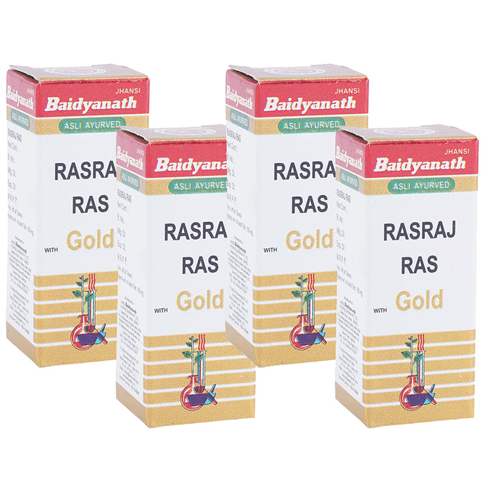 Baidyanath (Jhansi) Rasraj Ras with Gold Tablet (25 Each) - Classic Derma