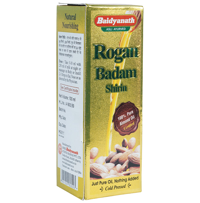 Baidyanath (Jhansi) Rogan Badam Shirin - Classic Derma