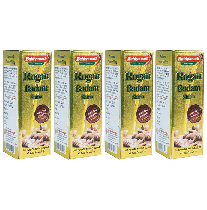 Baidyanath (Jhansi) Rogan Badam Shirin Oil (25ml Each) - Classic Derma