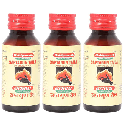 Baidyanath (Jhansi) Saptagun Taila Oil (50ml Each) - Classic Derma