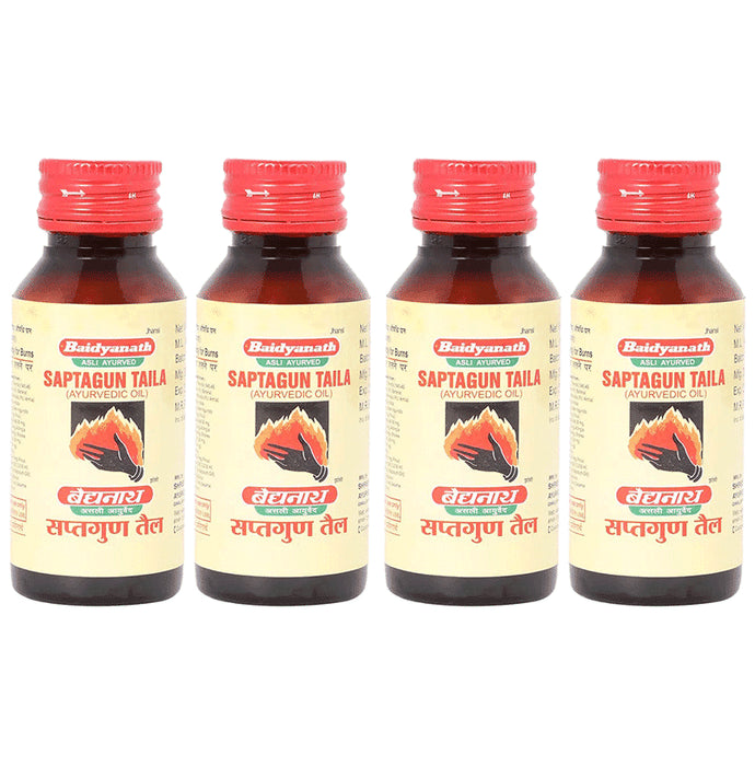 Baidyanath (Jhansi) Saptagun Taila Oil (50ml Each) - Classic Derma
