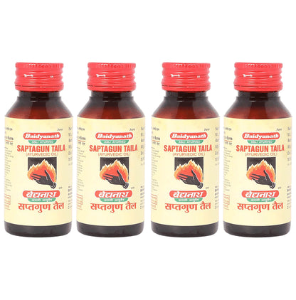 Baidyanath (Jhansi) Saptagun Taila Oil (50ml Each) - Classic Derma