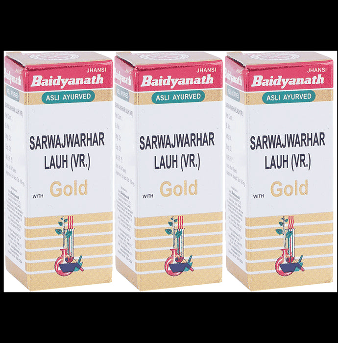 Baidyanath (Jhansi) Sarwajwarhar Lauh (Vr.) with Gold Tablet (10 Each) - Classic Derma