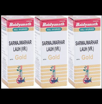 Baidyanath (Jhansi) Sarwajwarhar Lauh (Vr.) with Gold Tablet (10 Each) - Classic Derma
