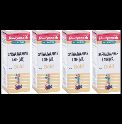 Baidyanath (Jhansi) Sarwajwarhar Lauh (Vr.) with Gold Tablet (10 Each) - Classic Derma