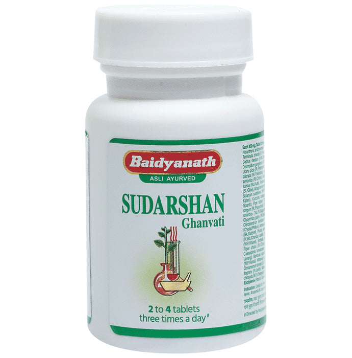 Baidyanath (Jhansi) Sudarshan Ghanvati Tablet - Classic Derma