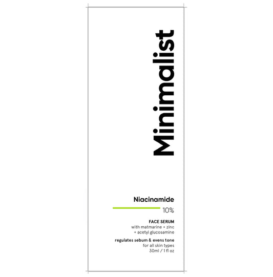 Minimalist 10% Niacinamide Face Serum | Reduces Oil and Acne Spots | Face Care Product for All Skin Types - Classic Derma