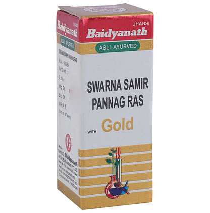 Baidyanath (Jhansi) Swarna Samir Pannag Ras with Gold - Classic Derma