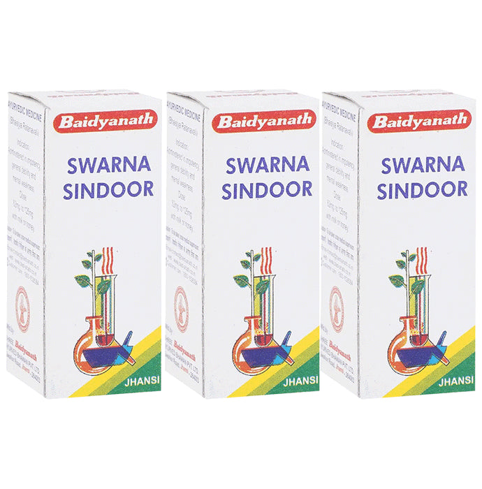 Baidyanath (Jhansi) Swarna Sindoor Powder (2.5gm Each) - Classic Derma