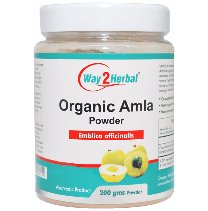 Way2Herbal Organic Amla Emblica Officinalis Powder - Classic Derma