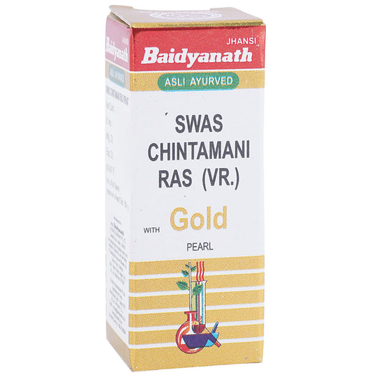 Baidyanath (Jhansi) Swas Chintamani Ras (Vr.) with Gold Pearl - Classic Derma