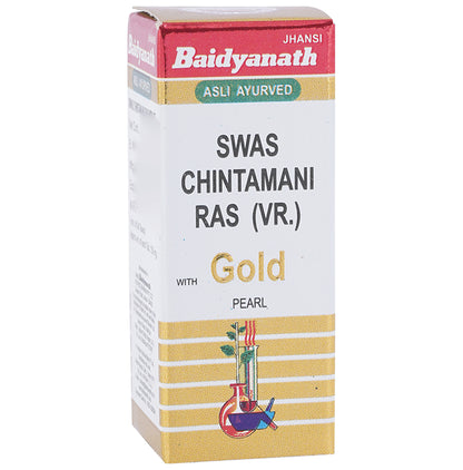 Baidyanath (Jhansi) Swas Chintamani Ras (Vr.) with Gold Pearl - Classic Derma