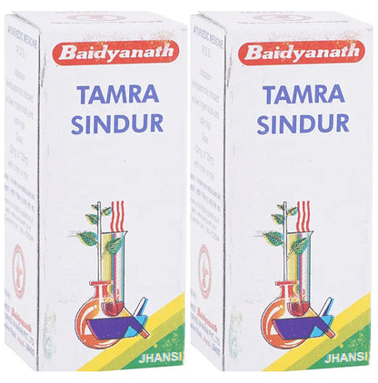 Baidyanath (Jhansi) Tamra Sindur Powder (2.5gm Each) - Classic Derma