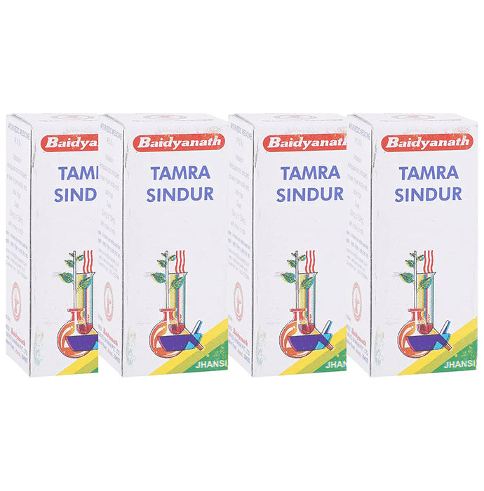 Baidyanath (Jhansi) Tamra Sindur Powder (2.5gm Each) - Classic Derma