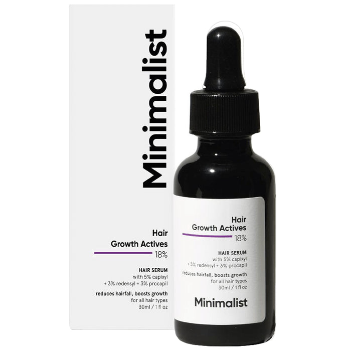 Minimalist 18% Hair Growth Actives Hair Serum | Boosts Hair Growth and Improves Hair Thickness | Hair Care - Classic Derma