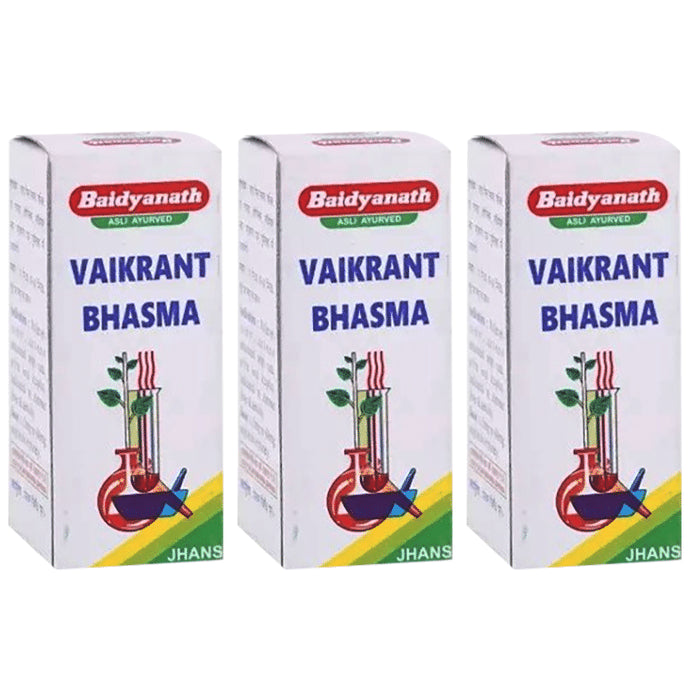 Baidyanath (Jhansi) Vaikrant Bhasma (2.5gm Each) - Classic Derma