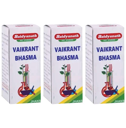 Baidyanath (Jhansi) Vaikrant Bhasma (2.5gm Each) - Classic Derma