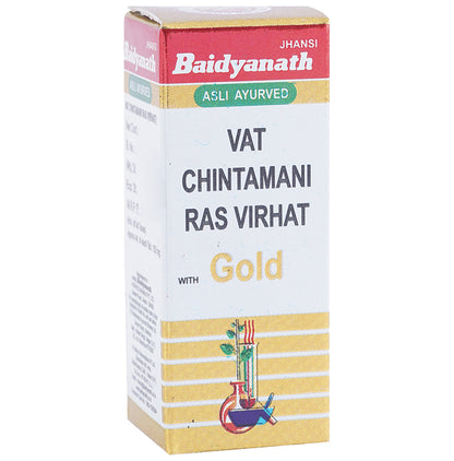 Baidyanath (Jhansi) Vat Chintamani Ras Virhat with Gold - Classic Derma