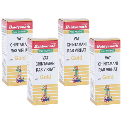 Baidyanath (Jhansi) Vat Chintamani Ras Virhat with Gold (10 Each)