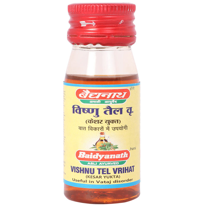 Baidyanath (Jhansi) Vishnu Tel Vrihat (Kesar Yukta) - Classic Derma