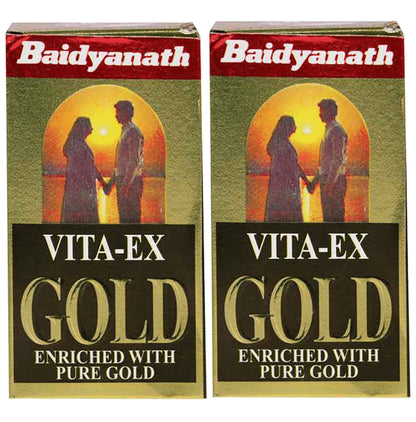 Baidyanath (Jhansi) Vita-Ex Gold Capsule (20 Each) - Classic Derma