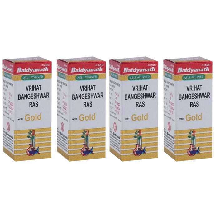 Baidyanath (Jhansi) Vrihat Bangeshwar Ras with Gold (10 Each) - Classic Derma