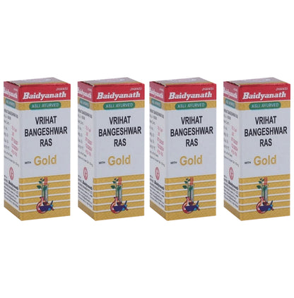 Baidyanath (Jhansi) Vrihat Bangeshwar Ras with Gold (10 Each) - Classic Derma