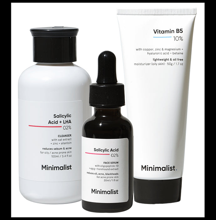 Minimalist Anti-Acne Skincare Kit | Reduces Acne, Oil & Blackheads - Classic Derma