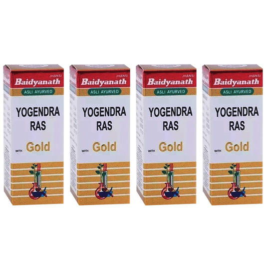 Baidyanath (Jhansi) Yogendra Ras with Gold (25 Each) - Classic Derma