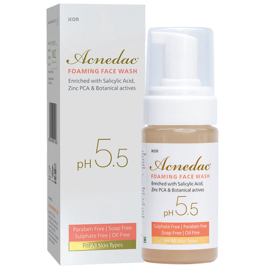 Acnedac PH 5.5 Foaming Face Wash (100ml Each) - Classic Derma