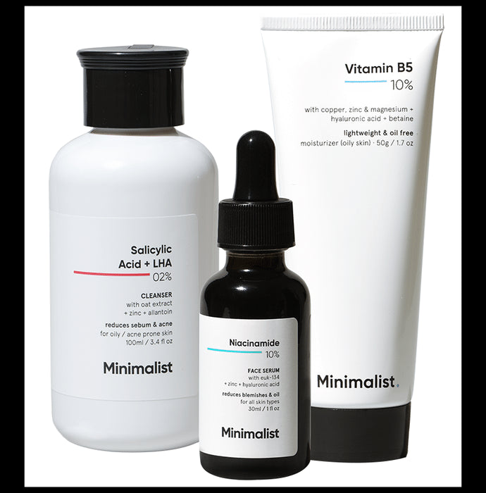 Minimalist Oily Skincare Kit | Reduces Blemishes & Oil - Classic Derma