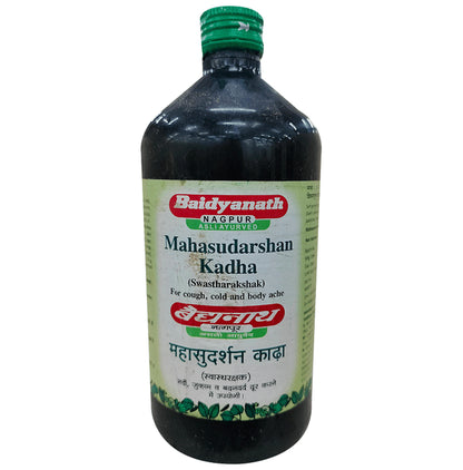 Baidyanath (Nagpur) Mahasudarshan Kadha | Helps Relieve Cold, Cough & Bodyache - Classic Derma