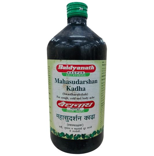 Baidyanath (Nagpur) Mahasudarshan Kadha | Helps Relieve Cold, Cough & Bodyache - Classic Derma