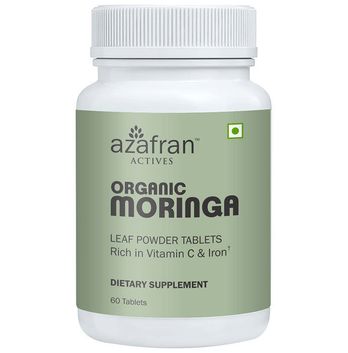 Azafran Actives Organic Moringa Leaf Powder Tablet - Classic Derma