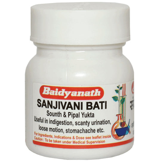 Baidyanath (Nagpur) Sanjivani Bati (Sounth & Pipal Yukta) - Classic Derma