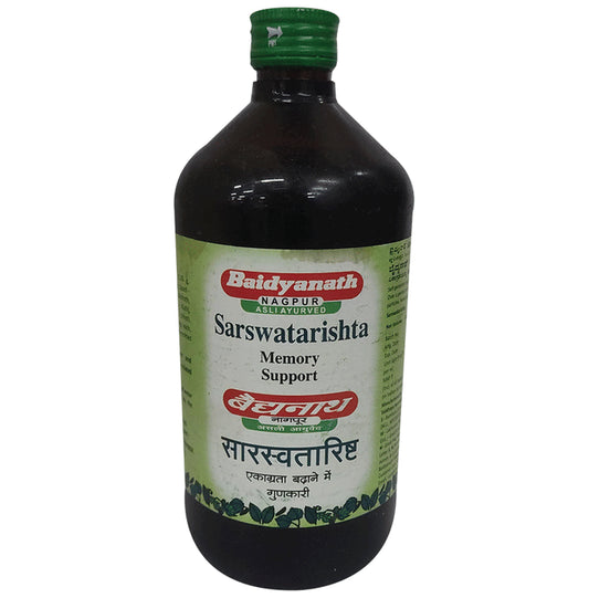 Baidyanath (Nagpur) Saraswatarishta | For Memory Support & Concentration - Classic Derma
