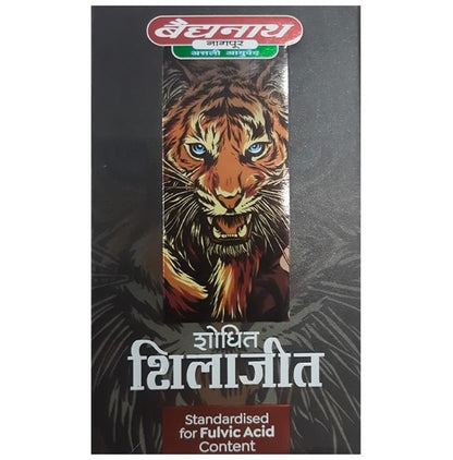 Baidyanath (Nagpur) Shodhit Shilajit Capsule | For Vitality, Energy, Physical Performance & Immunity