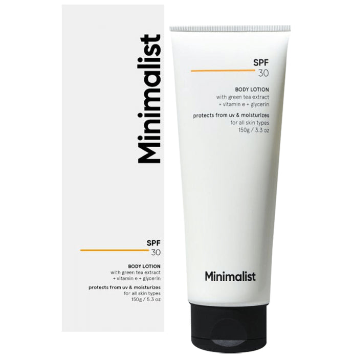 Minimalist SPF 30 Body Lotion | Protects from UV Damage - Classic Derma