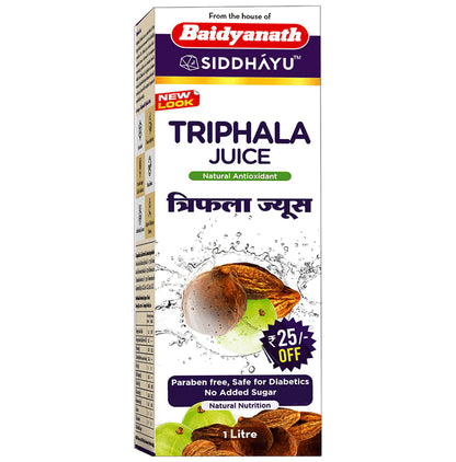 Baidyanath (Nagpur) Triphala Juice (1Litre Each) - Classic Derma