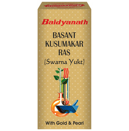 Baidyanath (Noida) Basant Kusumakar Ras (Swarna Yukt) | For Blood Sugar & General Debility - Classic Derma