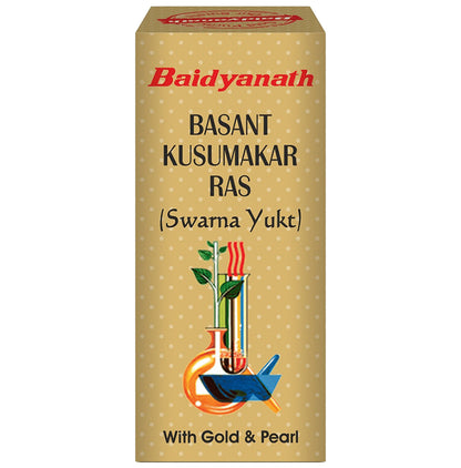 Baidyanath (Noida) Basant Kusumakar Ras (Swarna Yukt) | For Blood Sugar & General Debility - Classic Derma