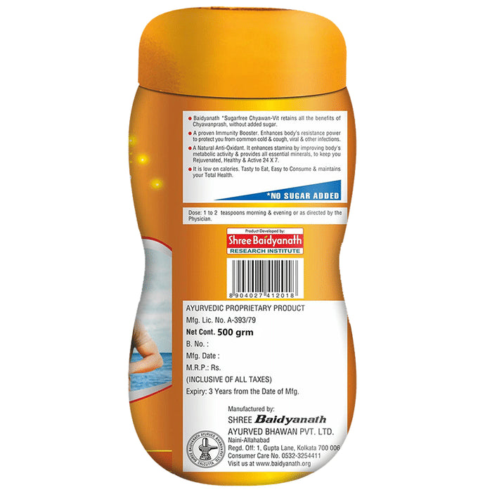 Baidyanath (Noida) Chyawan-Vit Sugarfree Chyawanprash for Boosting Immunity