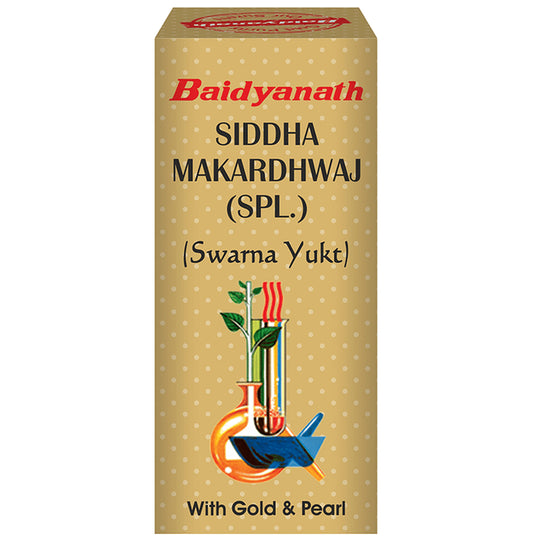 Baidyanath (Noida) Siddha Makardhwaj (Spl.) (Swarna Yukt) - Classic Derma