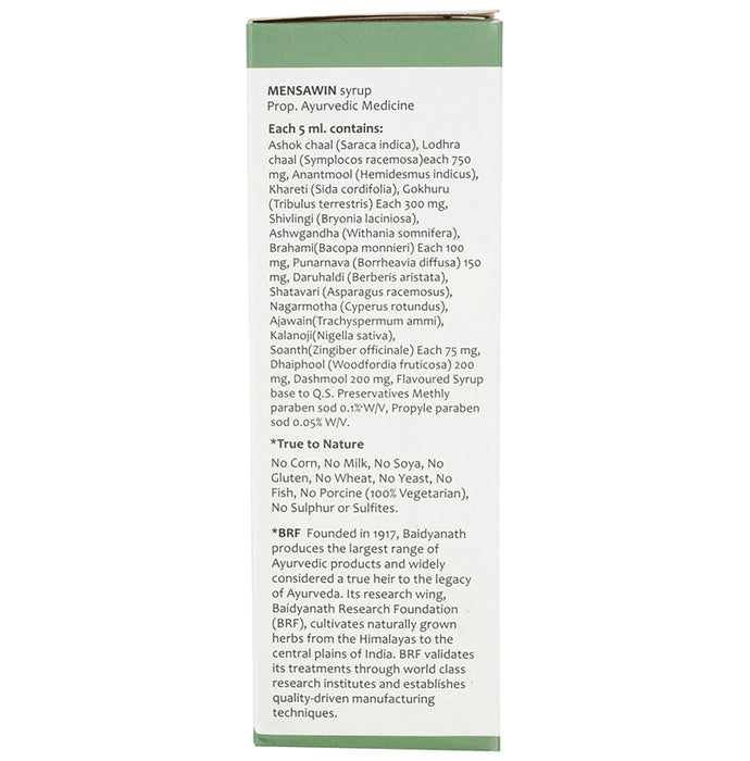 Baidyanath Ayurvedant Mensawin Syrup