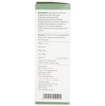 Baidyanath Ayurvedant Mensawin Syrup