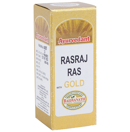 Baidyanath Ayurvedant Rasraj Ras with Gold Tablet - Classic Derma