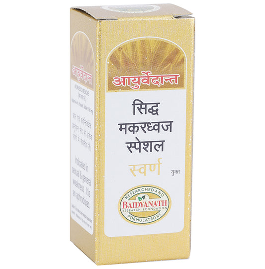 Baidyanath Ayurvedant Siddha Makardhwaj Special with Gold Tablet - Classic Derma
