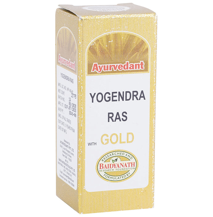 Baidyanath Ayurvedant Yogendra Ras with Gold Tablet - Classic Derma