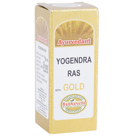 Baidyanath Ayurvedant Yogendra Ras with Gold Tablet - Classic Derma