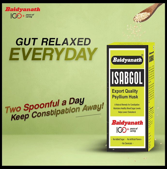 Baidyanath Isabgol Psyllium Husk Powder | For Immunity & Constipation Relief
